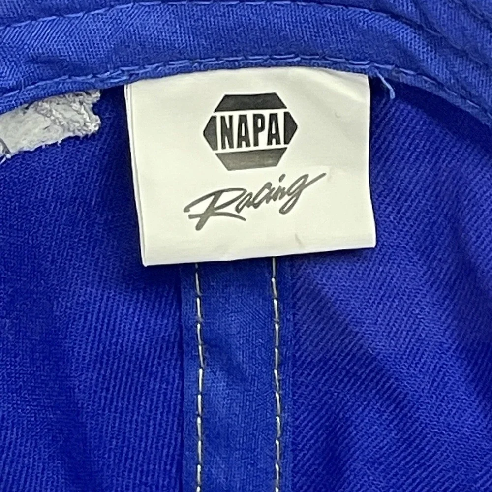 NAPA Racing‎ Martin Truex Jr #56 Blue and Yellow Adjustable Cap Hat RON CAPPS